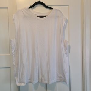 Addition Elle White Muscle Tee